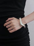 New Abstract Irregular Metal Cuff Bracelets For Women - Personality Catwalk Wrist Jewellery - The Jewellery Supermarket