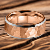Plane Hammer With Beveled Edge Treatment New 6/8mm Tungsten Carbide Rings