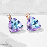 14 Karat Gold Filled Big Colourful AAA Zircon Crystals Drop Earrings Unique Jewellery