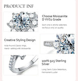 Sparkling Sun Flower Real 1-2 Carat Moissanite Diamond Wedding  Engagement Rings, 925 Sterling Luxury Fine Jewellery