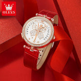 New Luxury Brand with Zircon Diamonds Butterfly Style Luminous Waterproof Quartz Ladies Watches, Ideal Present