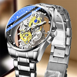 Luxury Top Brand Watch for Men Double-sided Hollow Automatic Mechanical Waterproof Business Wrist Watches - The Jewellery Supermarket