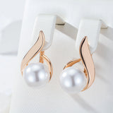 14 Karat Gold Filled Simple Elegant Pearl Fine Jewellery Earrings For Women