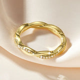 Fabulous Twist Shank VVS1 D Colour Moissanite Full Eternity Rings Fine Jewellery