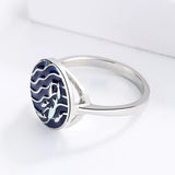 Elegant Fashion Handmade Enamel Round Geometric New Rings for Women
