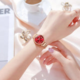 Luxury Classic Roman Scale Solid Stainless steel NEW Quartz Watches for Women Waterproof Date Women Wristwatches