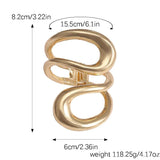 New Exaggerated Metal Hollow Geometry Adjustable Open Bracelets Bangle for Women - Fashion Party Jewellery - The Jewellery Supermarket