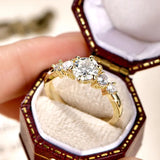 Elegant VVS1  D Colur 1.0CT 6.5MM D Moissanite Diamond Rings Exquisite Jewellery