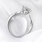 VVS1 D Colour 1-3 Carat Solitaire Moissanite Diamond Engagement 925 Silver Ring