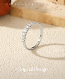 Exquisite Round VVS1 D Colour Moissanite 925 Sterling Silver Ring Fine Jewelry