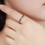 Stunning 3mm VVS1 D Colour Moissanite Diamonds Eternity 925 Sterling Silver Rings
