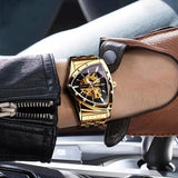 Light Luxurious Automatic Mechanical High-End Fashion Hollow Triangular Personalized Fashion Handsome Men's Watch
