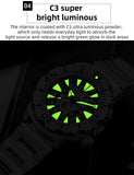 Super Luminous 20 Bar Waterproof Stainless Steel Sapphire Glass Mechanical Watch