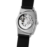High Quality Watch for Men Triangle Steel Skeleton Mechanical Automatic Movement Waterproof Rubber strap Watches