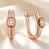 14 Karat Gold Filled Luxury Geometry AAA Zircon Diamonds Drop Earrings Fashion Jewellery