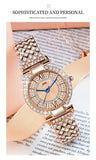 New Arrival Simple Elegant Luminous Zircon Diamonds Inlaid Quartz Watches for Women - Ideal Gifts