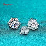 Marvelous 1-4CT WGP Moissanite Diamonds Earring Studs for Women and Men - Solitaire 00% S925 Silver Fine Jewellery - The Jewellery Supermarket