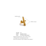 18K Gold Plated Distinctive Adjustable Stainless Steel Geometric Chic Charm Ring