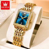 Elegant Women's Watch - Top Fashion Business Waterproof Stainless Steel Zircon Diamonds Luxury Quartz Watches