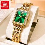 Elegant Women's Watch - Top Fashion Business Waterproof Stainless Steel Zircon Diamonds Luxury Quartz Watches