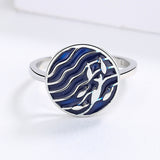 Elegant Fashion Handmade Enamel Round Geometric New Rings for Women