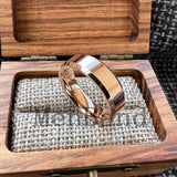 High Quality Beveled Edges Flat Polished 6/8MM Men Women Tungsten Carbide Rings