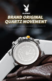 Luxury Brand Waterproof Luxury Quartz Men's Watch with Silicone Strap Fashionable High Quality Wristwatch