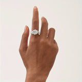 Stunning Center Stone 11MM 5CT VVS1 D colour Moissanite Diamond Wedding Engagement High Quality Jewellery
