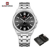 New Arrival Brand Luxury Waterproof Stainless Steel Business Quartz Sport Luminous Date Clock Men Wristwatches
