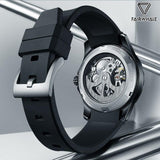 New Fashion Luxurious Brand Rubber Strap Casual Men Mechanical Waterproof Men Automatic Watches - The Jewellery Supermarket