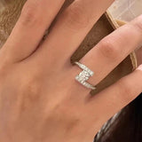 New GRA Certified D Colour 0.5CT 5mm Moissanite Diamond Rings For Women S925 Sterling Silver Fine Jewellery Rings
