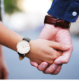 New Arrival Top Brand Luxury Elegant Quartz Movement Brown Leather White Dial Ladies Waterproof Watches