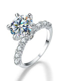 Luxury VVS1 D Colour 3 Carat Moissanite Diamond Large Gemstones Ring Fine Jewellery
