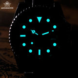 200m Water Resistance Ceramic Bezel Stylish Stainless Steel Quartz Men's Dive Watch