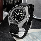 Sweep Seconds Quartz Movement Sapphire Stainless Steel Waterproof Luminous Wristwatch