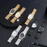 Luxury Classic Brand Multicolour Triangle Quartz Wristwatches -  Dial wth Roman Numerals Business Mens Wristwathes