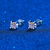 Brilliant Round Cut 2ct D Colour VVS1 Moissanite Diamonds Stud Earrings Sterling Silver Earrings Fine Jewellery