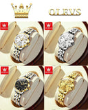 New Elegant Original Stainless Steel Waterproof Luminous Date Fashion Quartz Watches for Ladies