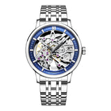 New Famous Brand Mechanical Watch - Men 30M Waterproof Luminous Steel Automatic Skeleton Dial Watch - The Jewellery Supermarket