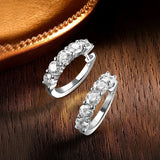 0.5ct D Colour VVS1 Quality Moissanite Diamonds Sparkling Clip Earrings - Sterling Sliver Fine Jewellery for Women