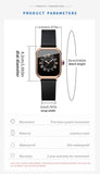 New Women's Square Watch - Fashion Silicone Strap Simulated Smart Dial 35mm Black Rose Gold Quartz Movement Watch