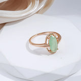 14K Rolled Gold Emerald AAA Zircon Crystal Big Green Luxury Rings For Women Fine Jewellery