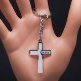 Popular Stainless Steel Long JESUS CROSS Necklaces - Gold Colour Chain Christian Necklaces Jewellery - The Jewellery Supermarket