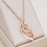 14K Gold Filled Unique Romantic New Trend Glossy Creative Ethnic Pendant Necklace