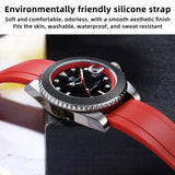 Popular Stainless Steel Calendar Display Luminous 200m Diver Silicone Quartz Watch
