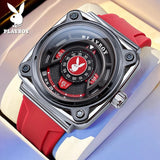 Top Brand High Quality Luxury Elegant Fashion Original Silicone Strap Waterproof Quartz Wrist Watch for Men