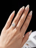 Terrific VVS1 D Colour 5 Carat Brilliant Oval Moissanite Diamond Engagement Ring