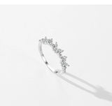 Elegant Butterfly Sterling Silver Shiny AAAA Lab Created Diamond Romantic Ring
