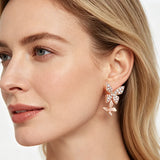 14K Gold Filled Butterfly AAA Zircon Diamonds Drop Earrings High Quality Jewellery