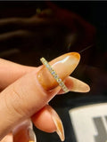 Real VVS1 D Colour Moissanite Diamond Stackable Rings Fine Jewellery